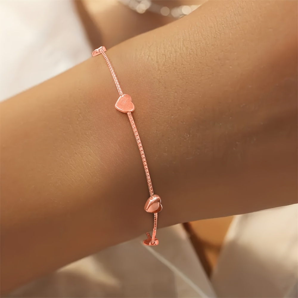 925 Silver Heart Women's Bracelet