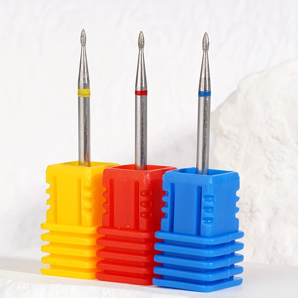 3pcs Cuticle Clean Nail Drill /32'', Professional Safety Under Nail Cleaner Nail Bit For Cuticle Dead Skin Nail Prepare, Manicure Nail Salon Supply