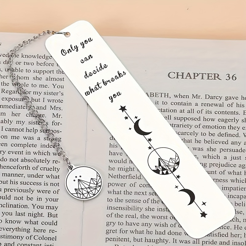 

Stainless Steel Bookmark With Fun Acotar Design - Ideal Gift For , - Christmas & Birthdays