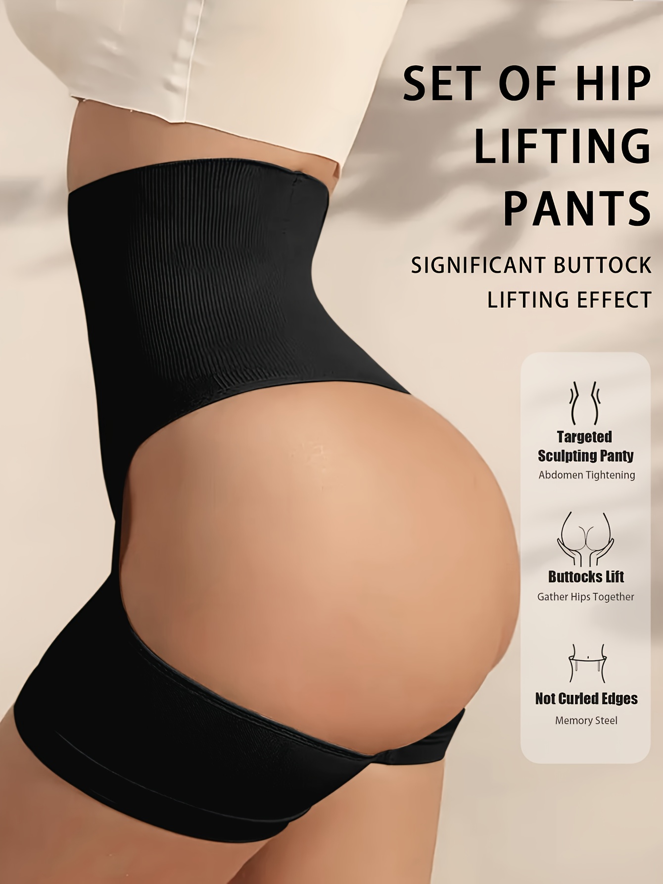 Ladies' High-Waisted Butt-Lifting And Tummy Control Pants, Revealing Cheeky Underwear for a Curvy Look, Shaping And Waist-Slimming Shorts, Sexy Leg-Shaping Leggings.