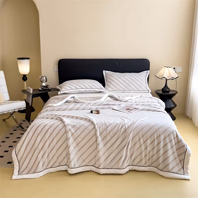 1pc of comfortable beige friendly milk velvet blanket warm bedding for autumn and winter machine washable and outdoor portable suitable for hotel and home use single blanket pillowcase not included winter blanket nautical theme cozy throw durable material velvet fabric warm coverlet snug wrap hotel guests Product details 8