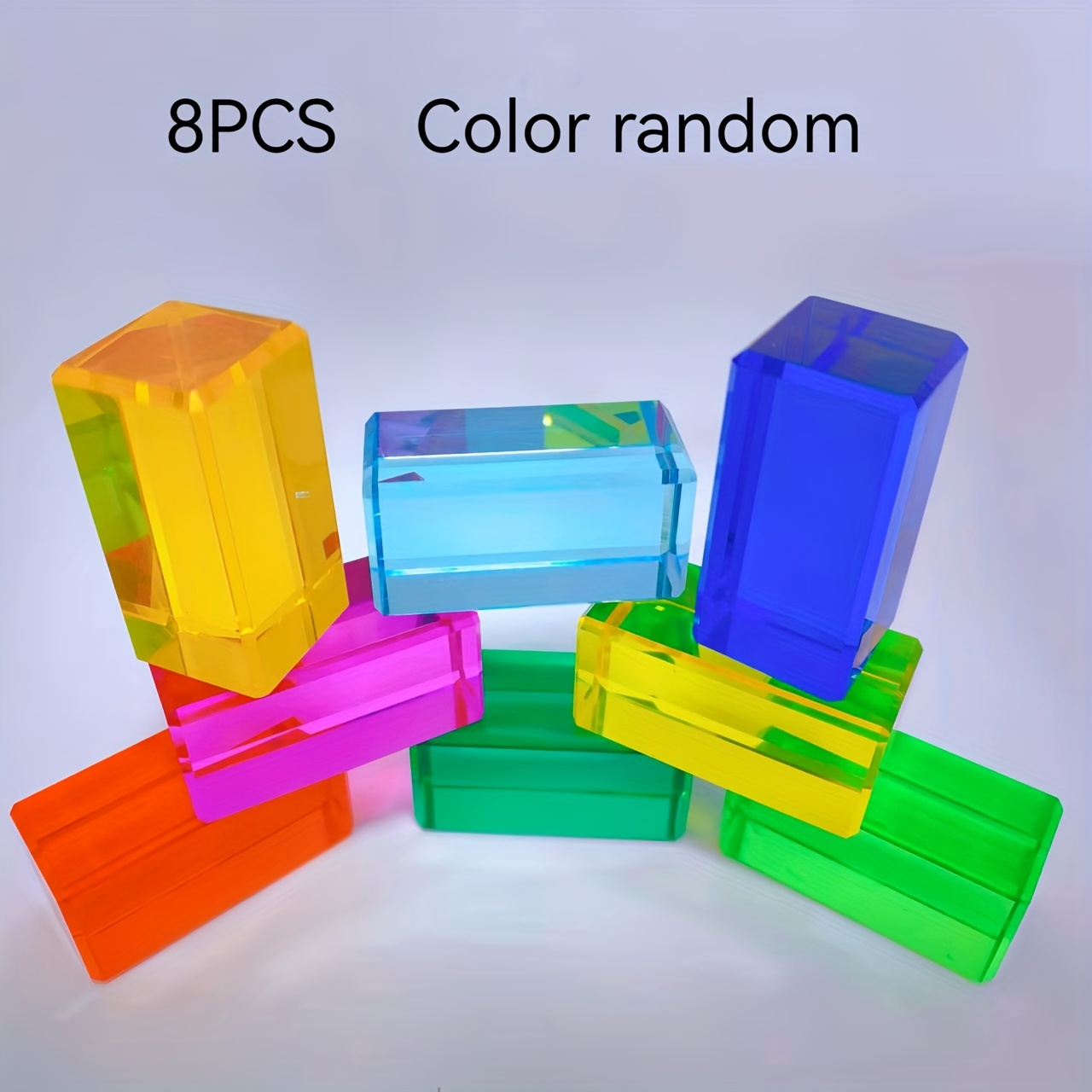 Acrylic Colorful Building Blocks Set