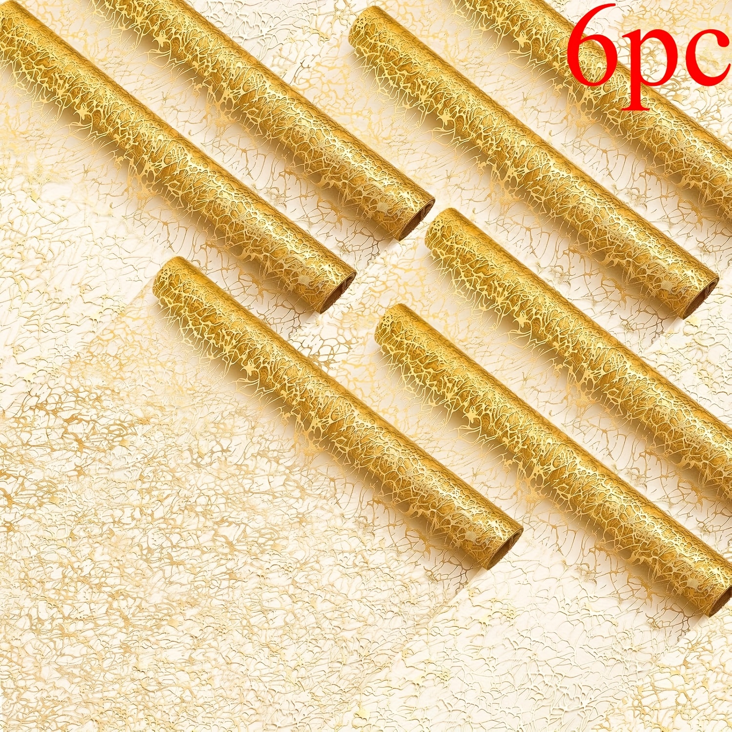 E-shop 6 Stück, goldene Tischdecke Pailletten Tischläufer Metallic Mesh Stoff Dekor für Party Hochzeit Dusche Geburtstag Brautparty Partyzubehör