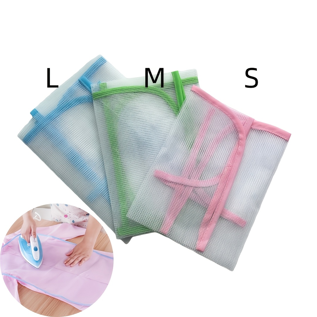 3pcs Set Heat-resistant Ironing Mat | Insulation Heat Mat For Clothing Protection, Steam Ironing Pad | Random Color | Ventilated Mesh Design Prevents Marks, Ideal For Home Use | Safe Solution