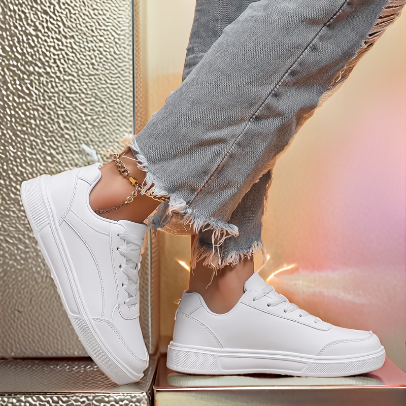 Zapato Casual Zapatos Bajos Con Cordones Para Mujer Zapatillas