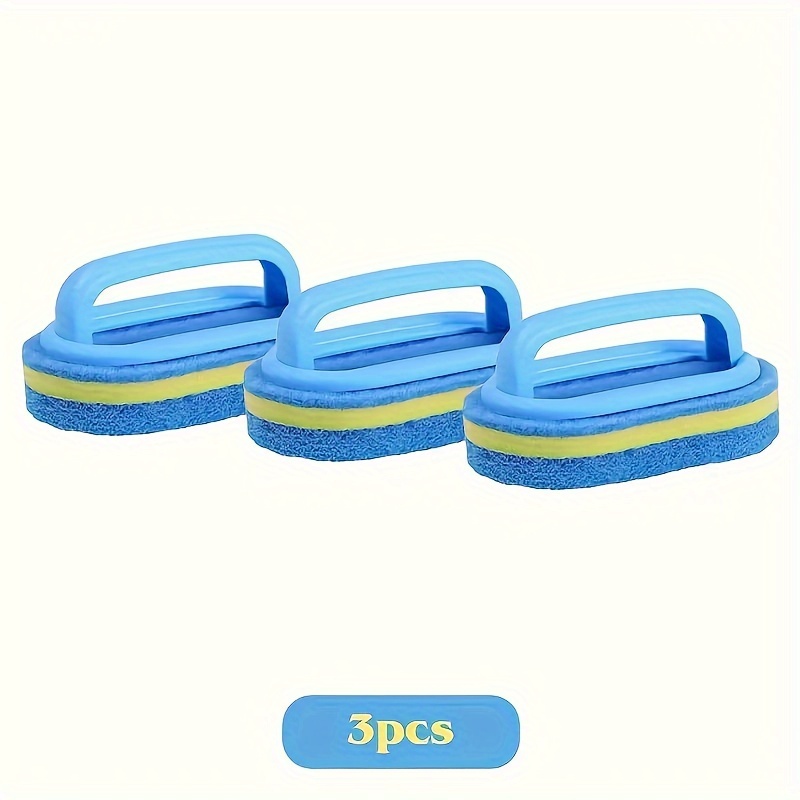 Handle Sponge Cleaning Brush, Can Be Used for Bathrooms, Bathtubs and Tile Cleaning Brushes, Kitchen Cleaning Sponge Wipes, Dishwashing Sponge Brushes, Pot Brushes, Durable Cleaning Sponges, Powerful Stain Removal, Cleaning Supplies, Strong Bathtub, Tile and Kitchen Sponge Cleaners, Durable Dishwashing Tools, Can Clean Efficiently
