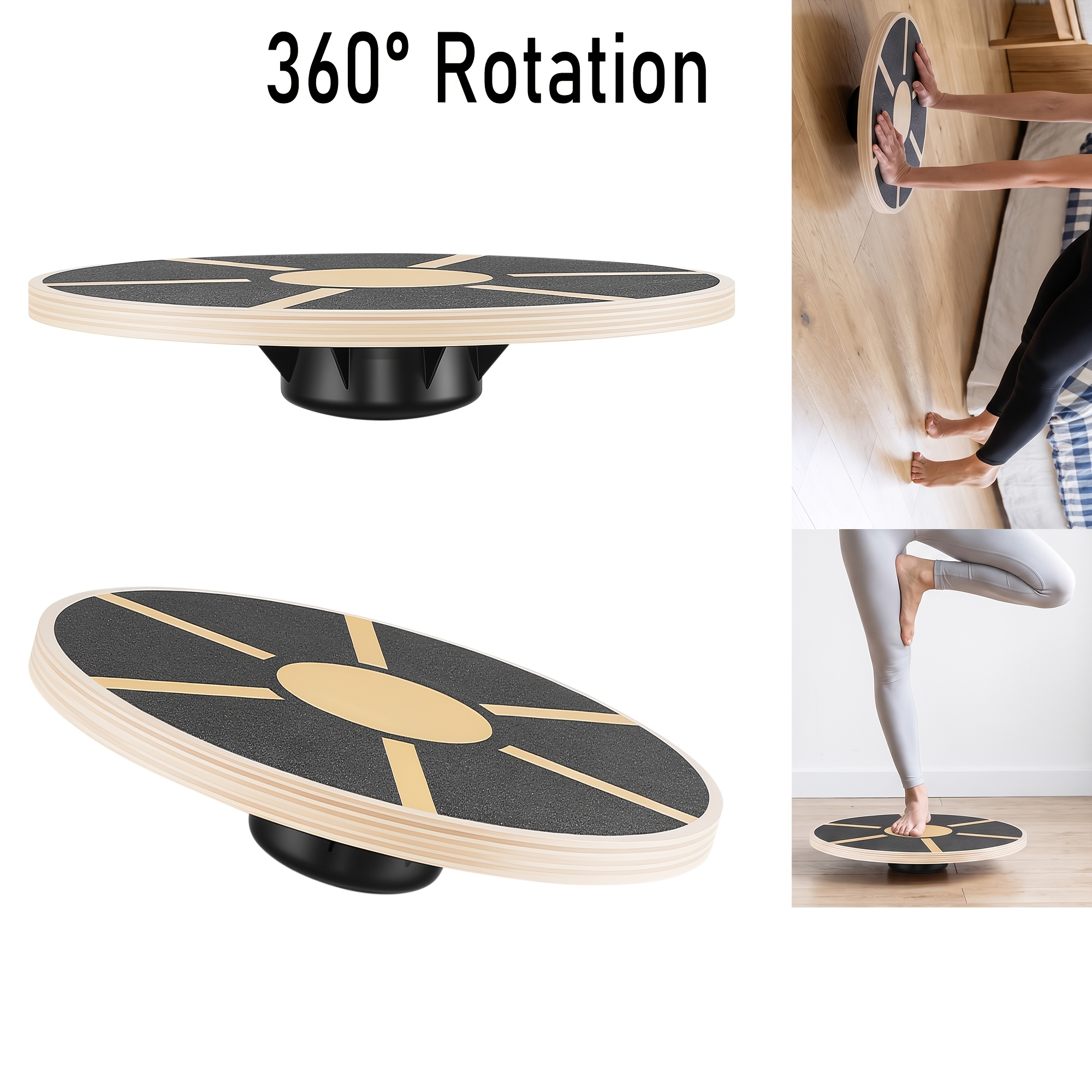 Image of Balance Board With Non-slip Surface, 40cm Wobble Board For Training, Exercise, And Rehabilitation