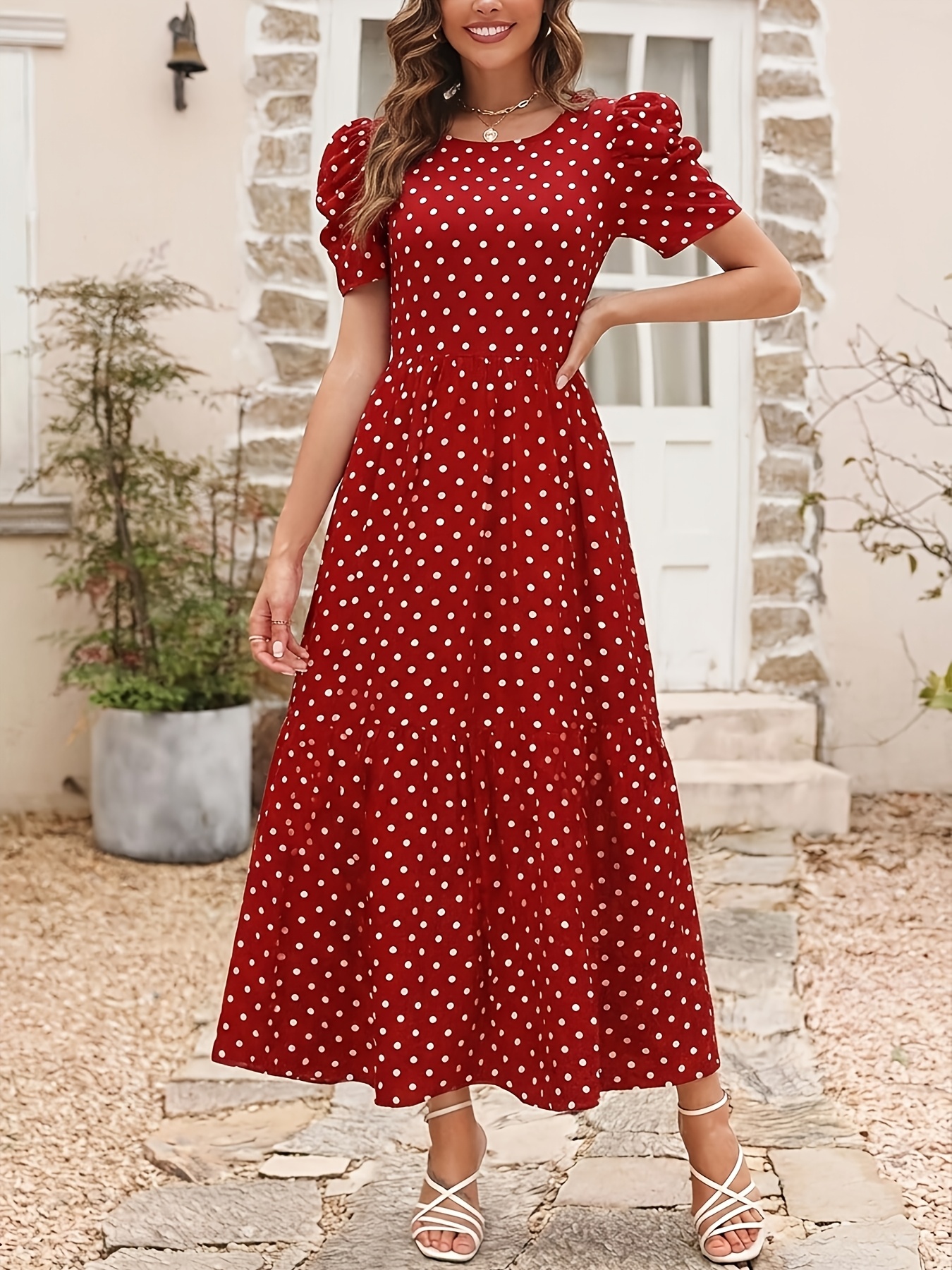 red dresses for women sold on Temu United States