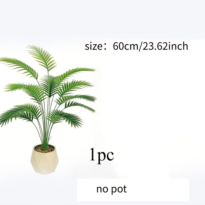 TEMU High-quality Simulation Palm Tree New Faux Greenery, Garden, Courtyard, Balcony, Villa Multi-scene Landscaping, Indoor Living Room, Entrance