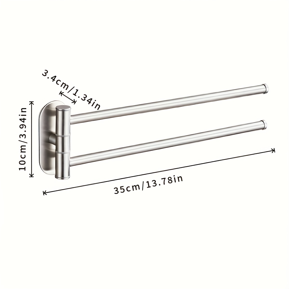 304 stainless steel rotating towel rack no drill bathroom organizer with multiple hooks space saving design for towels robes accessories durable rust resistant     for modern bathrooms towel holder for bathroom sleek metallic   nodrill installation towel rack towel rack for bathroom wall mounted towel rack for bathroom Product details 1