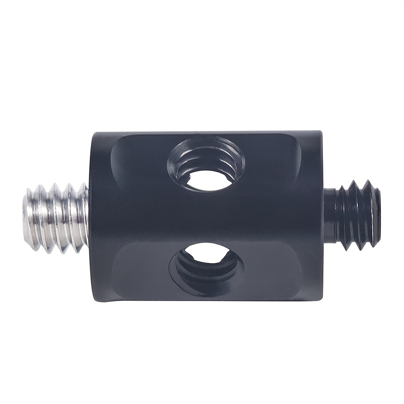 TEMU Aluminum Alloy 1/4" Male To 1/4" Female 1-to-5 Adapter Compatible With Photography Accessories, Selfie Sticks, Cameras With 1/4" Thread Holes Or