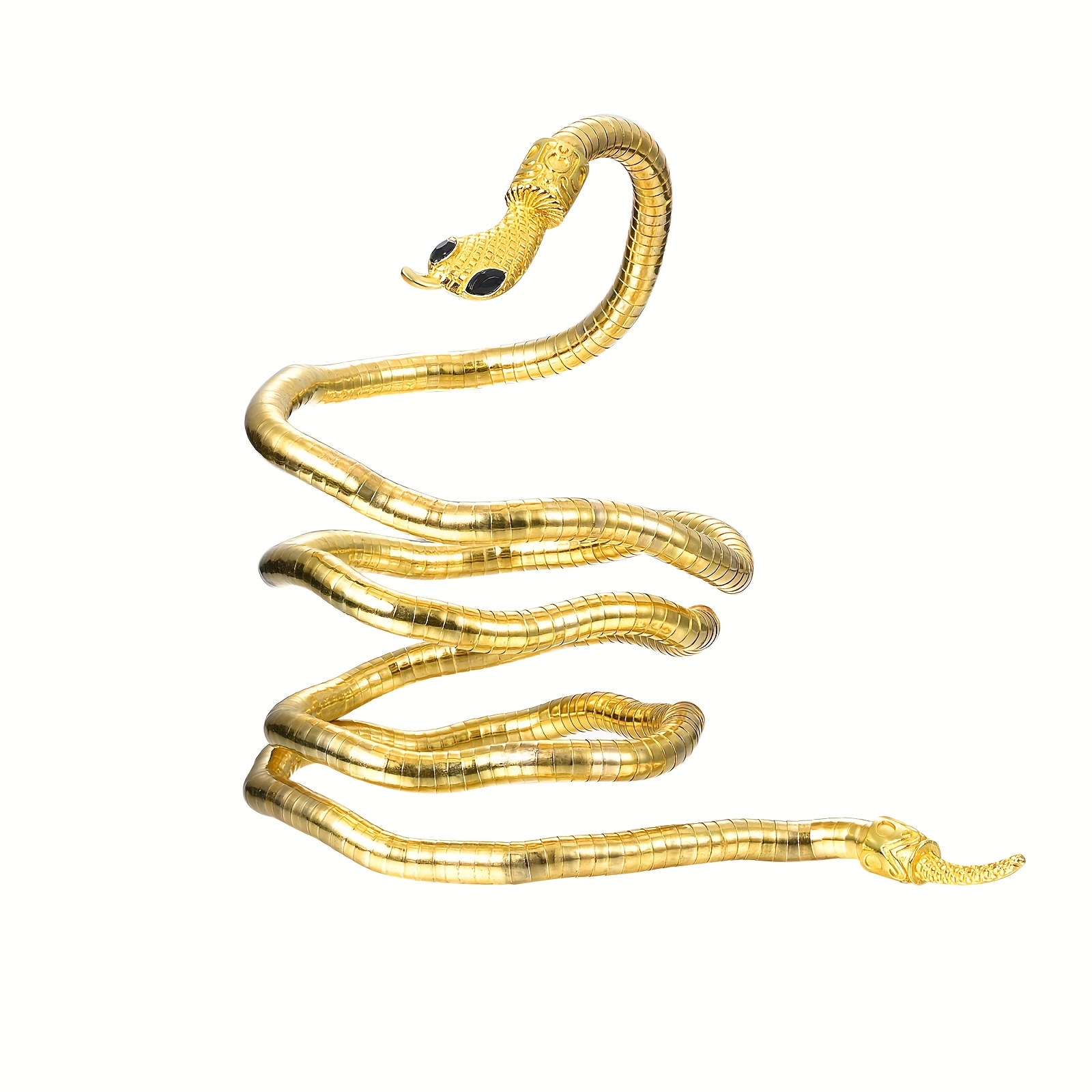 Image of A Versatile And Flexible Bracelet/necklace With A Unique Snake-shaped Design, Perfect For Adjusting To . Ideal For Women As A Choker.