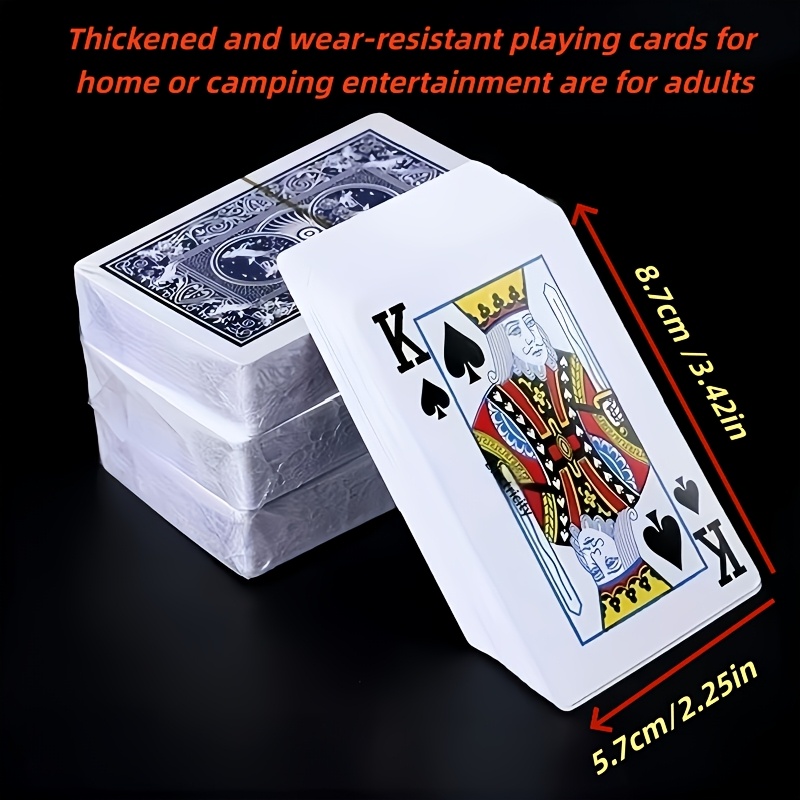 Thickened Wear-Resistant Adult Paper Playing Cards, One Deck
