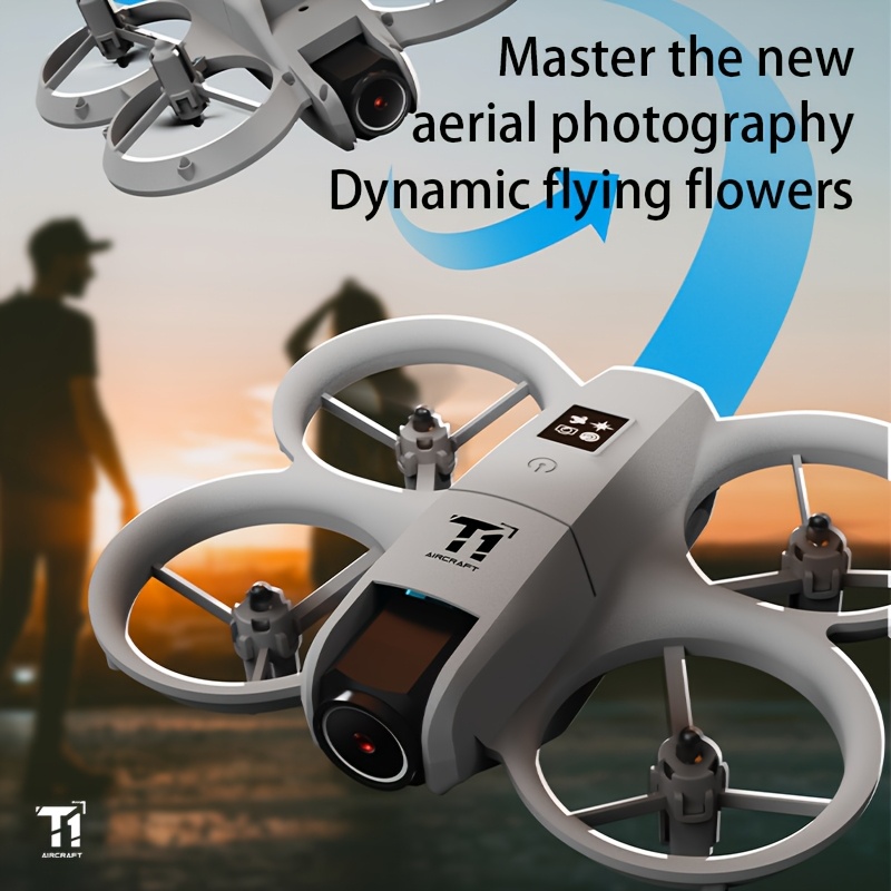 S11 PRO 4K FPV Drone with Dual Cameras, 180° Rotation, Dual Batteries, Optical Flow, Gyroscope, One-Key Controls, Anti-Collision Design, Blu