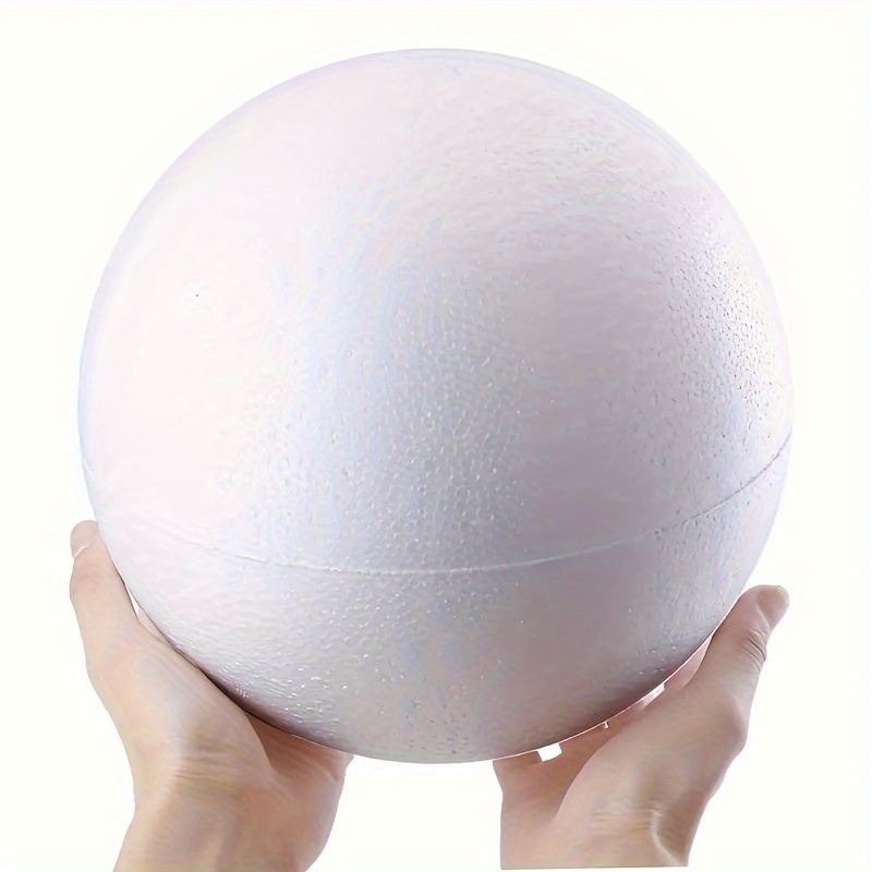 

1pc, 10/15/20cm Large White Foam Ball - Elegant Wedding, Diy Holiday Crafts And Seasonal Celebration Multi- Decoration - Christmas Decoration, Smooth, And Inspirational Art Supplies