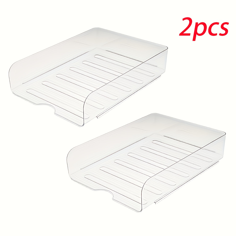 E-shop 2er-Pack Bücherregal Organizer, Büro Akten Aufbewahrung, Multifunktionale Dokumentenklassifizierung Geeignet für Schule und Baustellen,