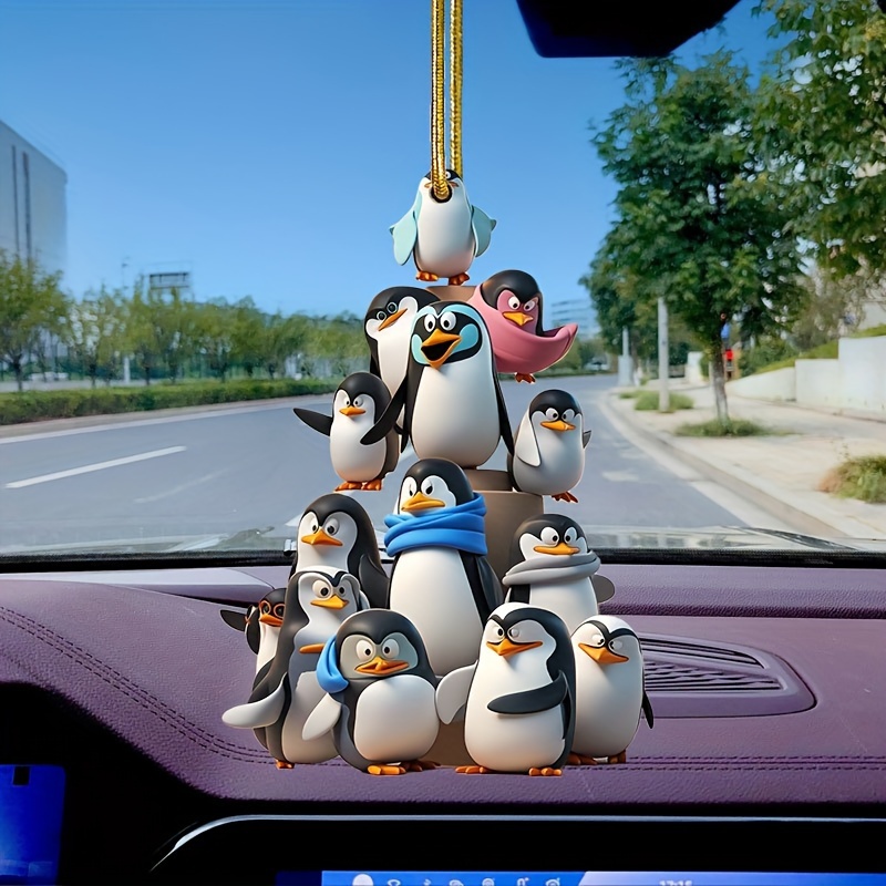 

Penguin Squad Acrylic Charm - Decor For Car Mirror, Bags & Keychains