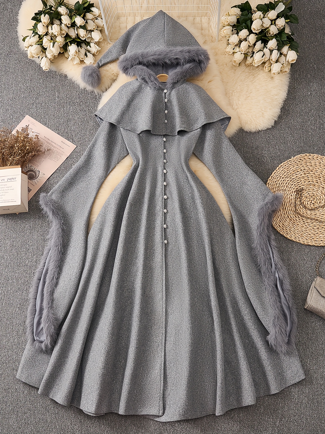 navy blue dress for baby girl RYDCOT Winter Coats for Women Long Length Cotton Coat Winter Jackets for  Women with Hood Thickened Overcoat Winter Clothes 2023 Trendy main image 1