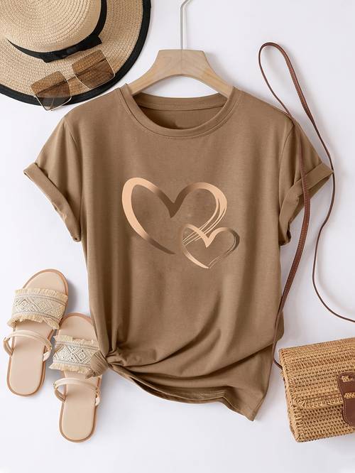 casual and relaxed versatile t shirt for women in europe and america