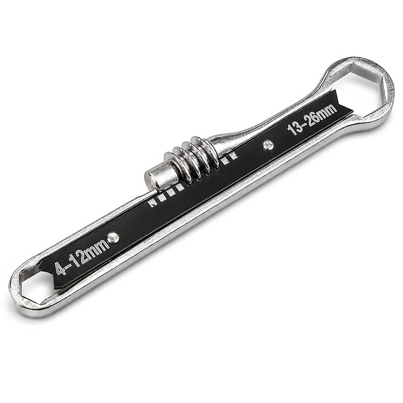 TEMU 1pc Adjustable Hex Head Wrench, Dual-, Material, Compact And Portable, Adaptive , Quick Adjustment, , Mechanical Maintenance, Installation And