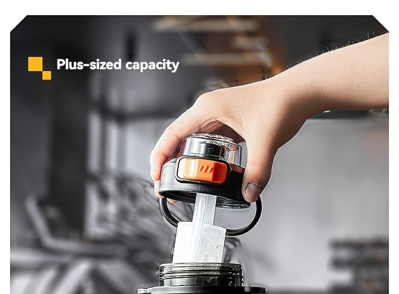 [Sports Water Bottle] One 3000ml Sports Water Bottle With Straw And Tea Infuser, Featuring A Carrying Strap. Suitable For Sports, Fitness, Outdoor Activities, And Camping