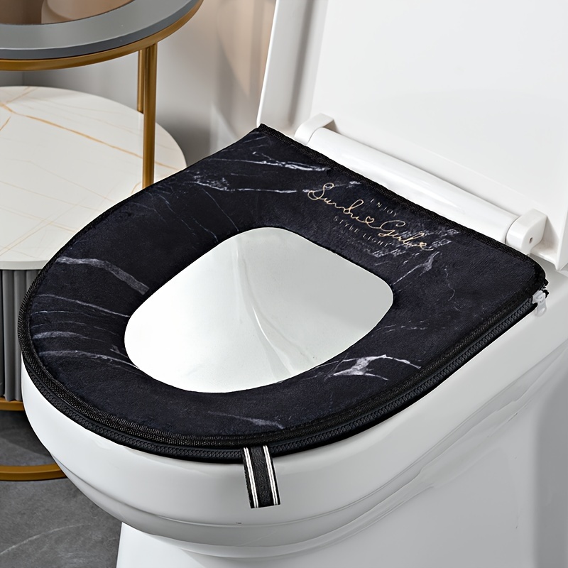 

Portable Toilet Seat Cushion Cover With Zipper, Washable And Waterproof, Universal Fit, Comfortable Assistance For All Seasons - Machine Washable