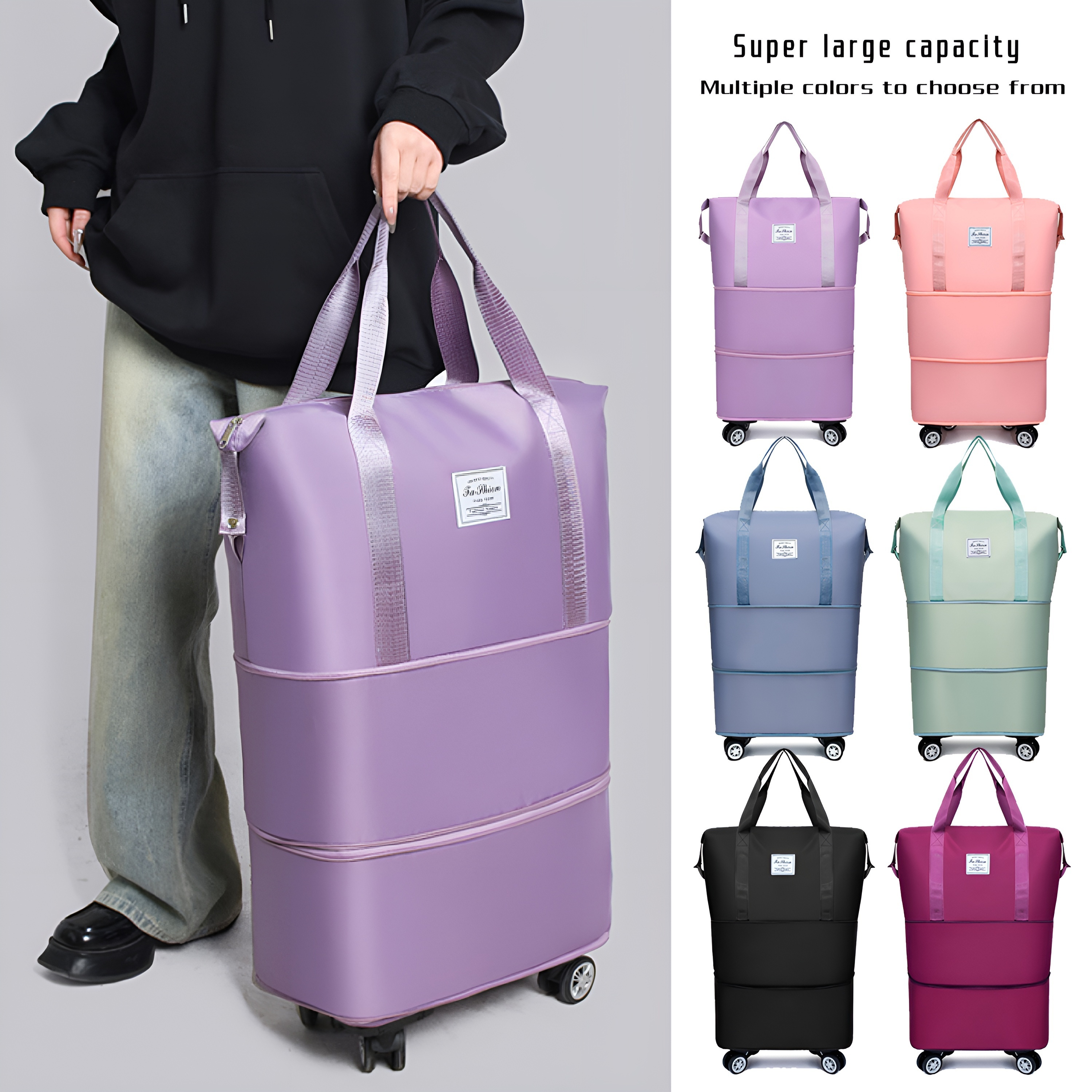 

Large Capacity Three-layer Bag, Outdoor Travel Universal Wheel Storage Box, Handbag, Airline Checked Luggage Bag, Moving Storage Bag