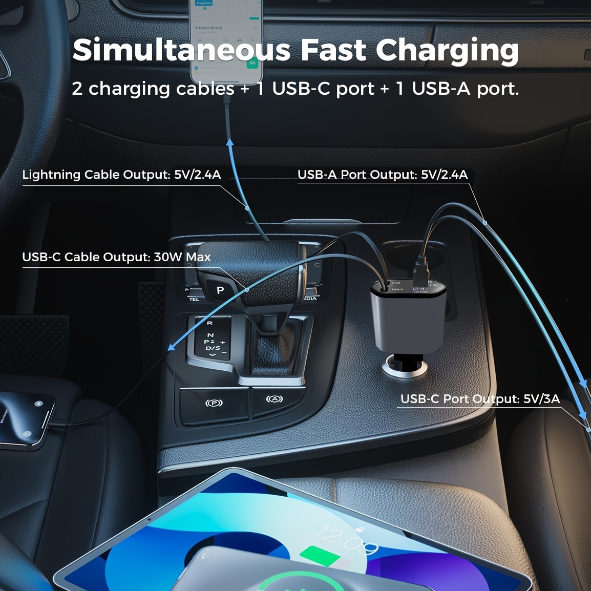 Retractable Car Charger Image 3