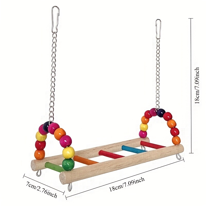 Mini Parrot Bird Stand Swing & Climbing Perch