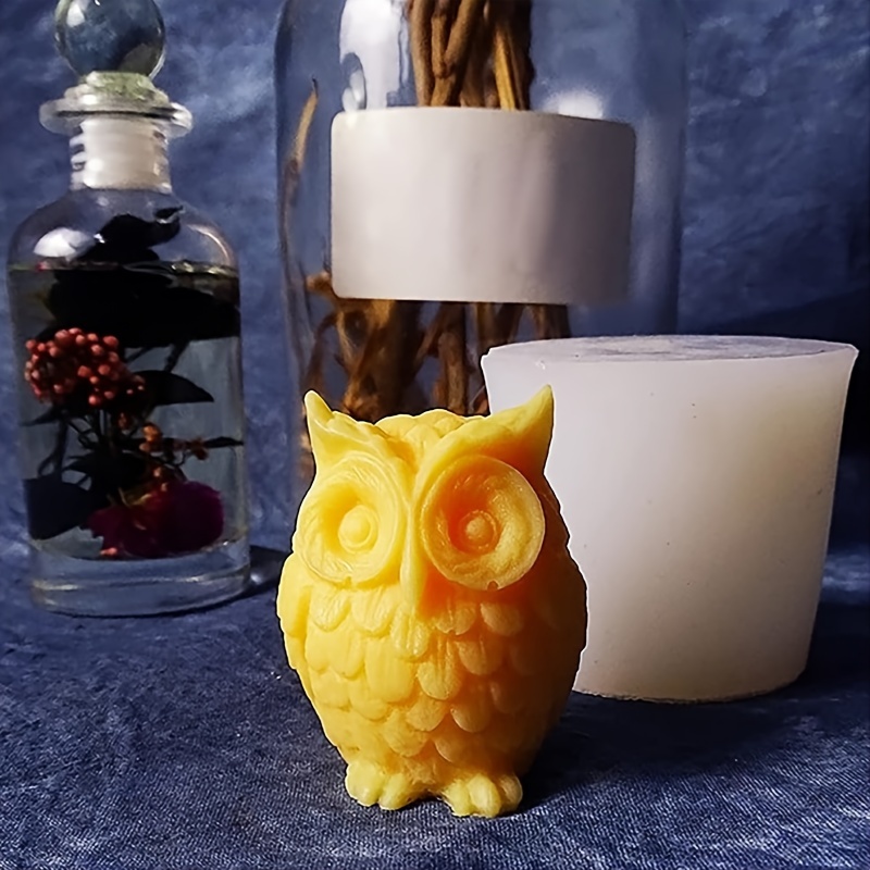 

3d Owl Silicone Mold For Creative Candle Making - Diy Animal Shaped Scented Candle Mold - Plaster Jewelry And Wax Crafts