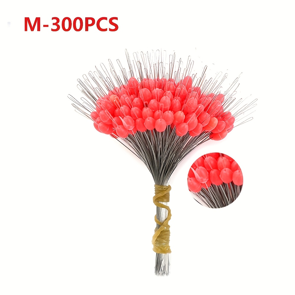300pcs Fishing Bobbers With Silicone Stoppers - Anti- Fishing Line Stoppers And Bobbers
