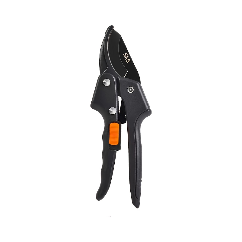 1pc Professional Carbon Steel Pruning Shears - Sharp -5 Blade, Professional Gardening Tool, Ideal For Trimming Branches And Shrubs, Precise Pruning Of Shrubs, Hedges, Small Branches, Etc