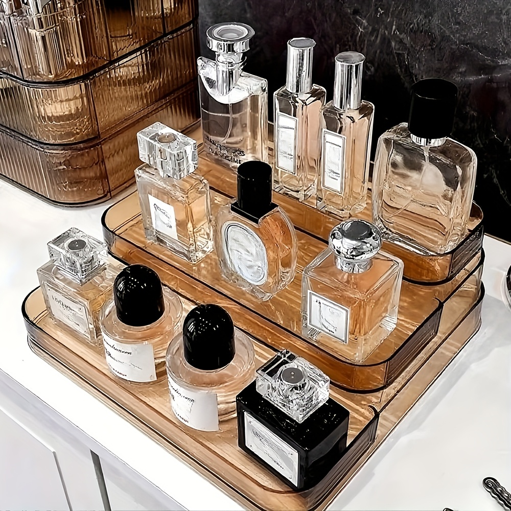 Parfm-Organizer 3-stufig Acryl Durchsichtig  Kosmetik & Waschtisch  Aufbewahrung