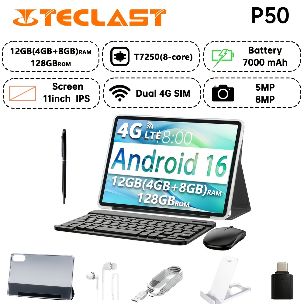 Androidタブレット 11インチ 20GB RAM 128GB 未使用に近い 11インチ タブレット】タブレット 24gb (4gb+20gb) および 128gb