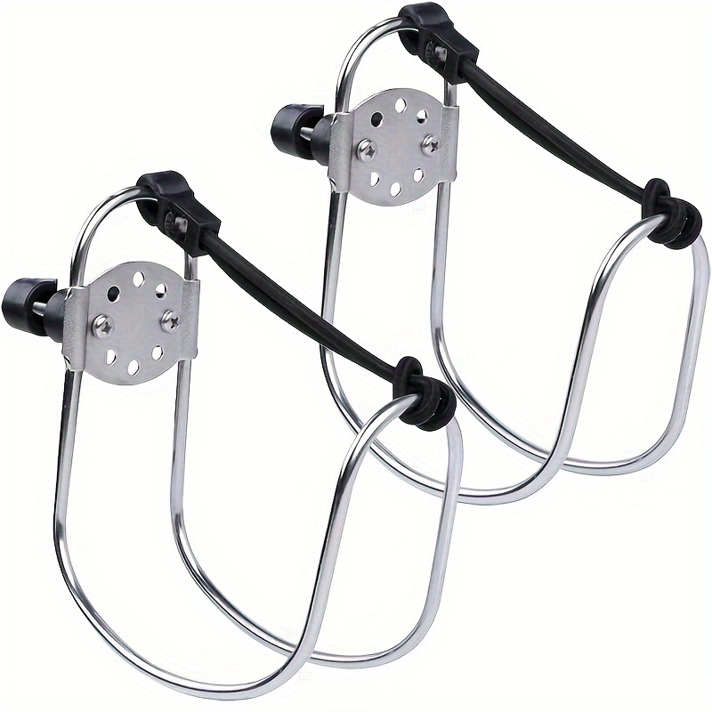 Image of Yacht Additions: Set Of Ring Holders, Stainless Ring Brackets For Boats, Yacht Life Ring Supports