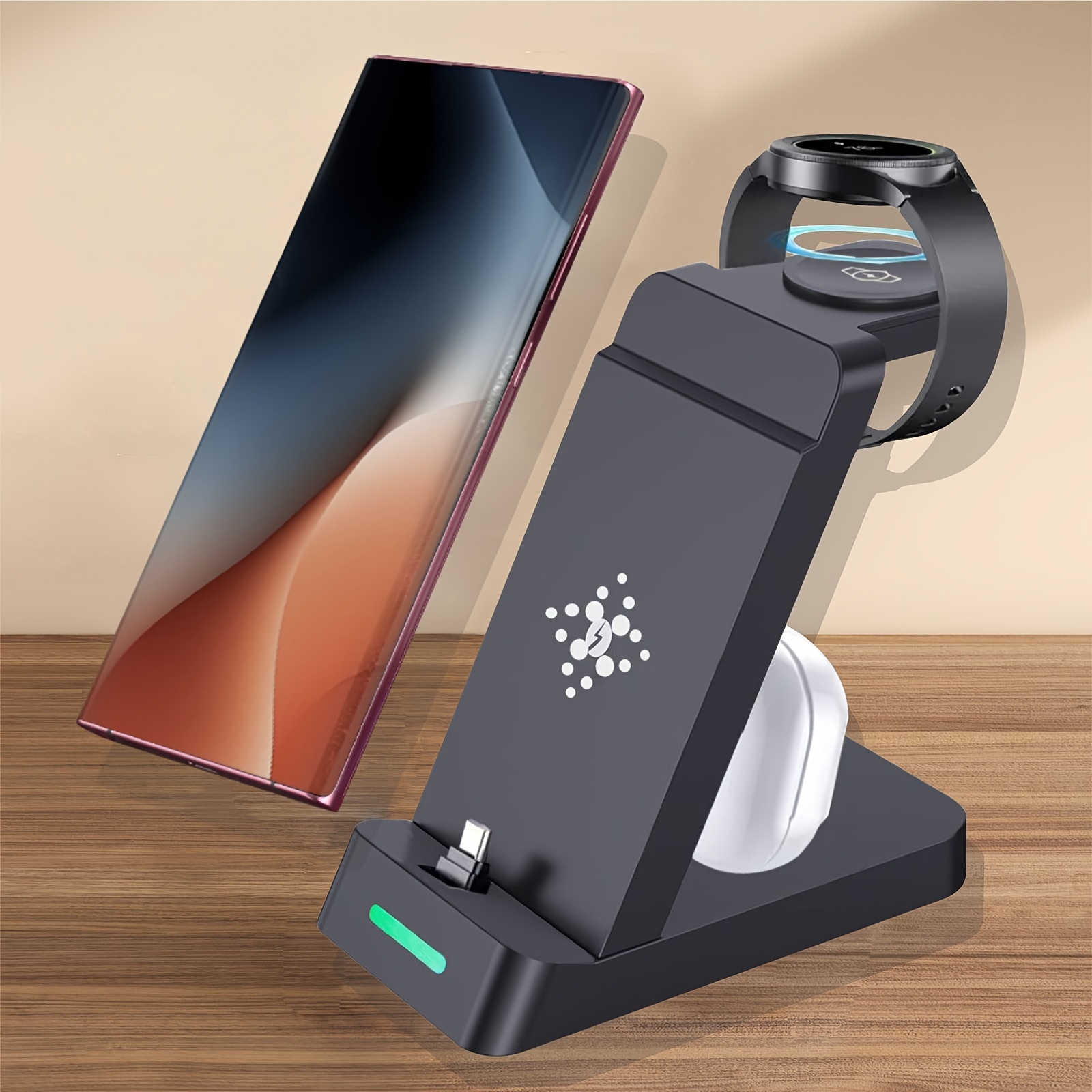 

Multiple Devices S24/s23 /s22/s21/note20/z 5 4/z 5 4 For Buds Wireless Charger Stand For 6 /4/3