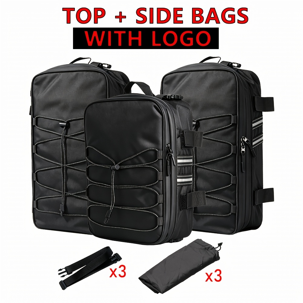 Image of Motorcycle Top Luggage Storage Bag For R1200gs R1250gs Lc Adventure G310gs F650gs Adv Top Case Side Pannier Box Accessories