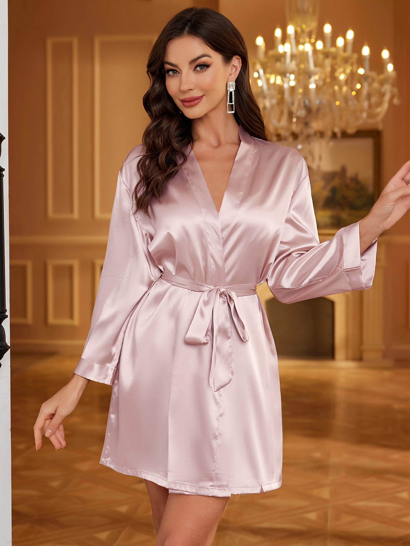 Ｖ系サテングローブ サテン手袋 ロンググローブ ゴシックアクセサリー Ｖ系メンズ ユニセックス ヴィジュアル系 Ｖ系バンドファッション ビジュアル系  パンク ロック ゴスロリ インポート | Ｖ系レザーカンパニー [ToBeInStyle] 婦人向け エクストラロング サテン生地 ... HUGO 膝丈のサテンローブKnee Length Satin Robeレディース