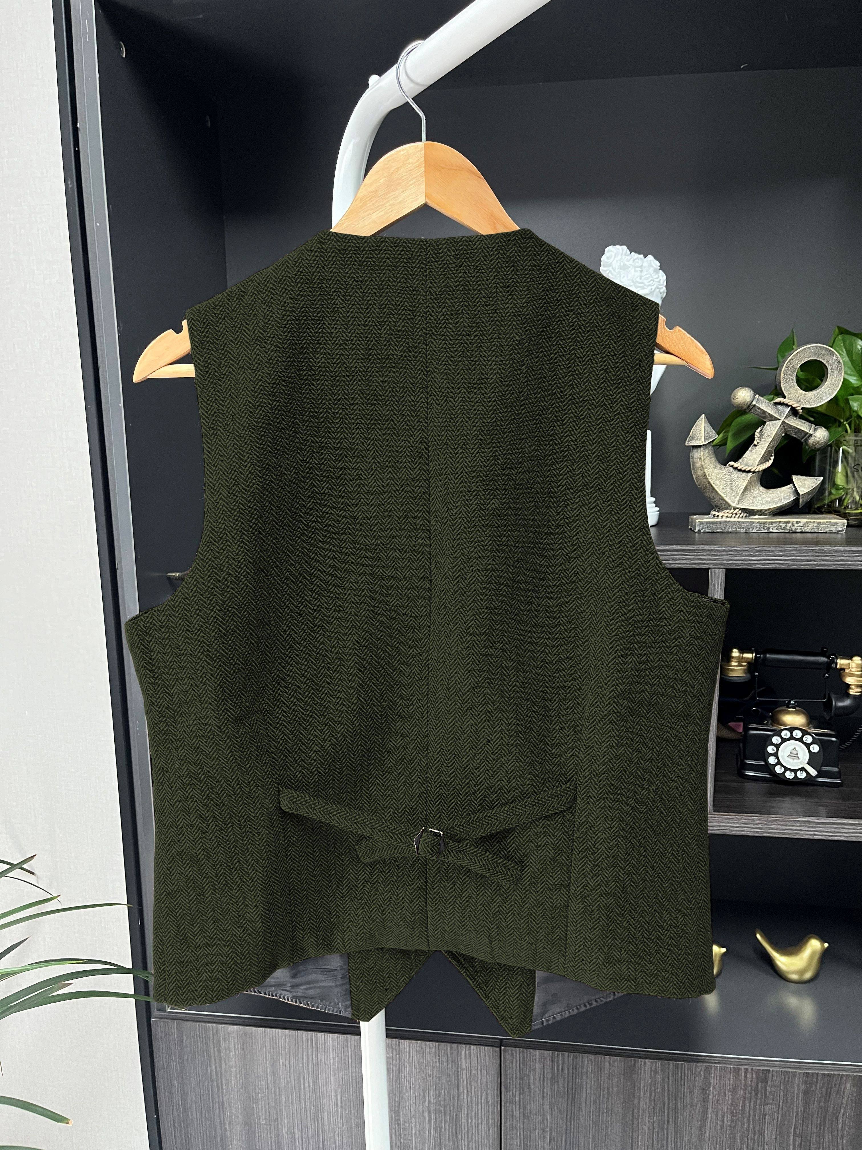 YOKE(ヨーク)/HERRINGBONE MESH V-NECK VEST -2COLOR