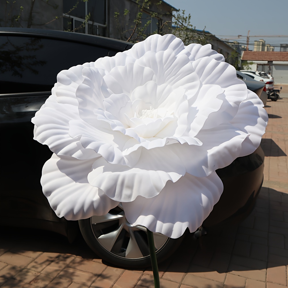 Image of 50cm Pe Shaped Simulation Peony Window Display Beauty Wedding Outdoor Activities Arrangement Of Large Bouquets Of Flowers