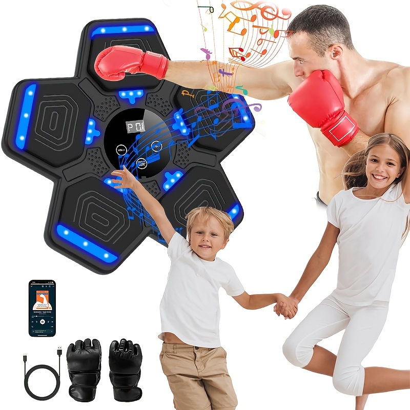 

Wall-mounted Boxing Machine With Gloves, Electronic For Home And Gym Fitness, Ideal Birthday Gift