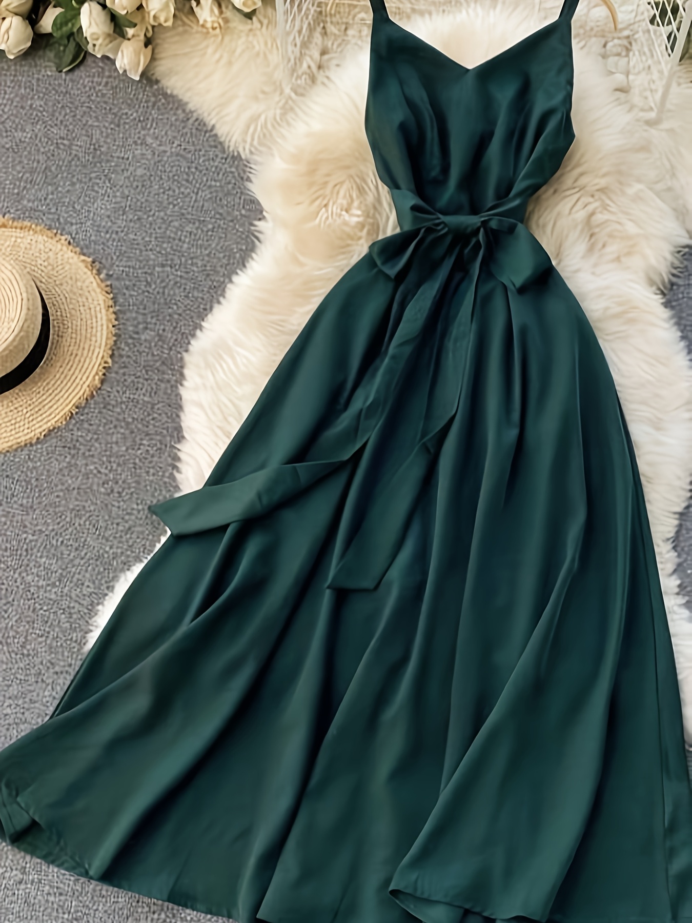dark green dress wedding guest - Bahrain