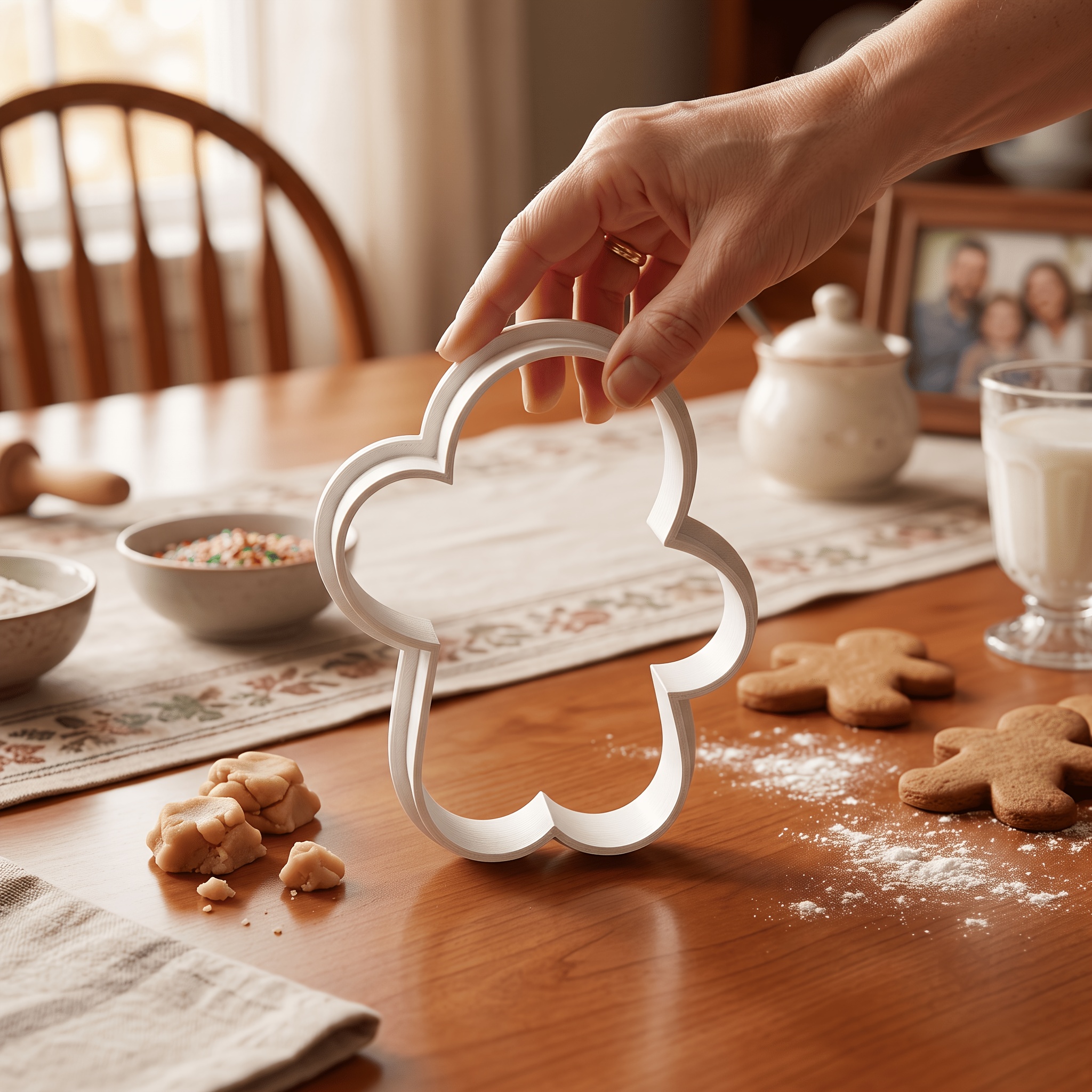 TEMU Christmas Gingerbread Cutter 3d Printed Festive Party Baking Tool