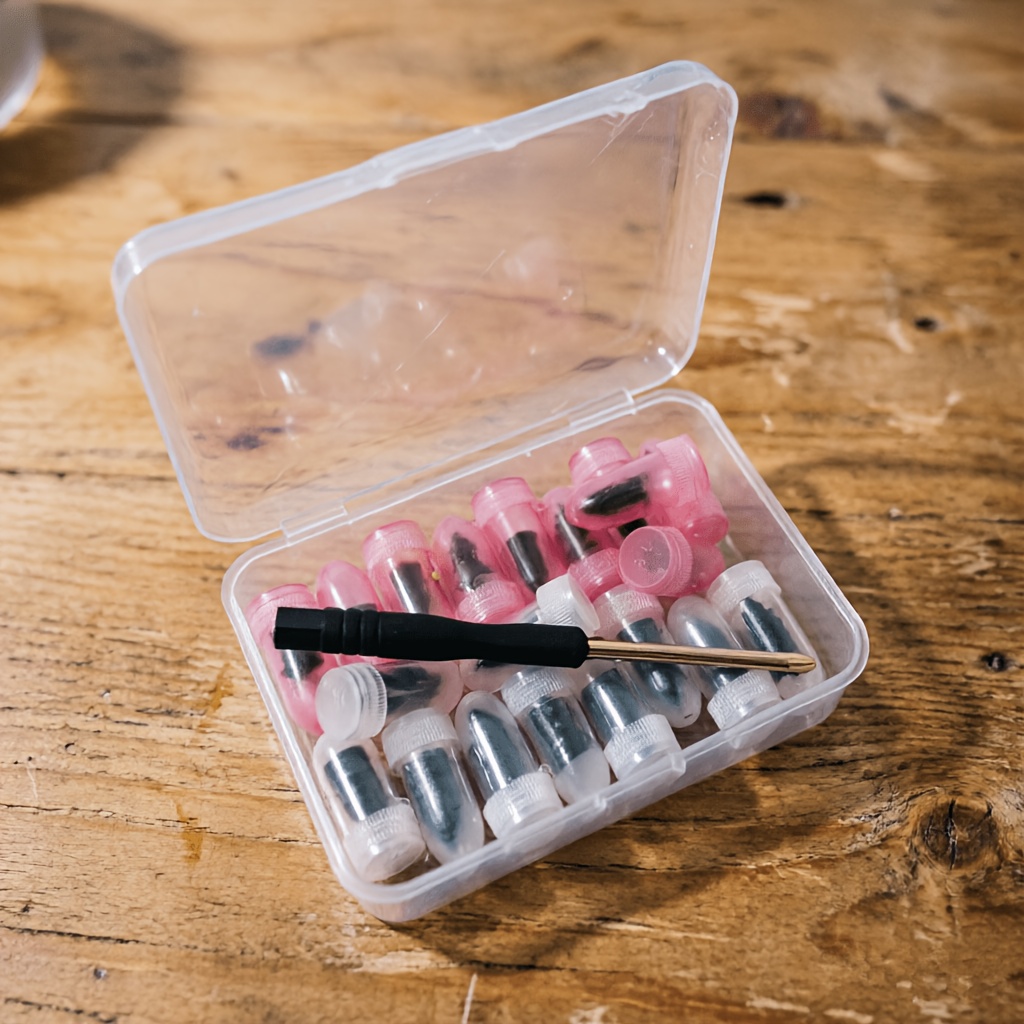 Image of 20/40pcs Vacuum Tire Repair Kit With Spiral Nails For Cars And Motorcycles, Self-sealing Mushroom Nails For Vacuum Tires, Non-destructive Quick Tire Repair Tool