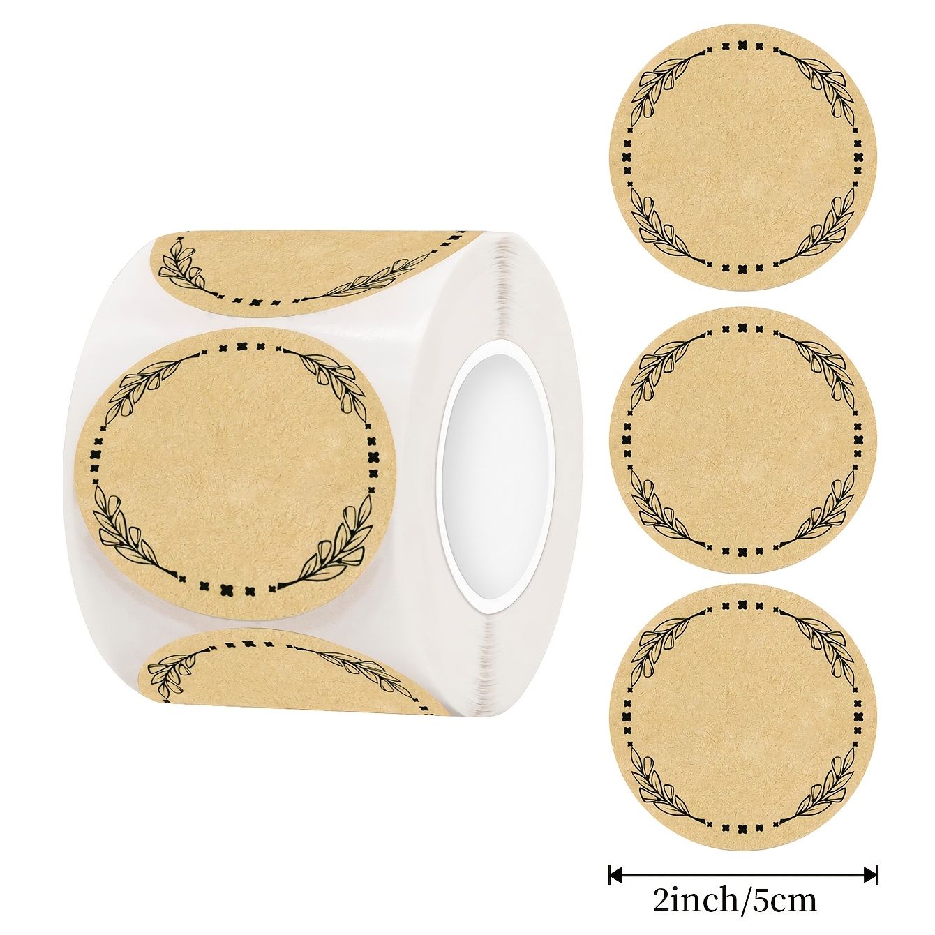 TEMU 100pcs 2-inch Handmade Baking Supplies Packaging Decorative Self-adhesive Label Stickers, Handwritten Classification Jar Label Stickers, Holiday
