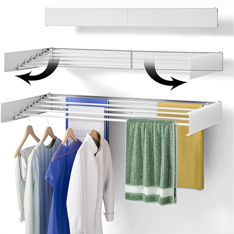 foldable drying rack for towels   hanging rack ideal for bathroom   room   metal   in   1pc drying racks details 2