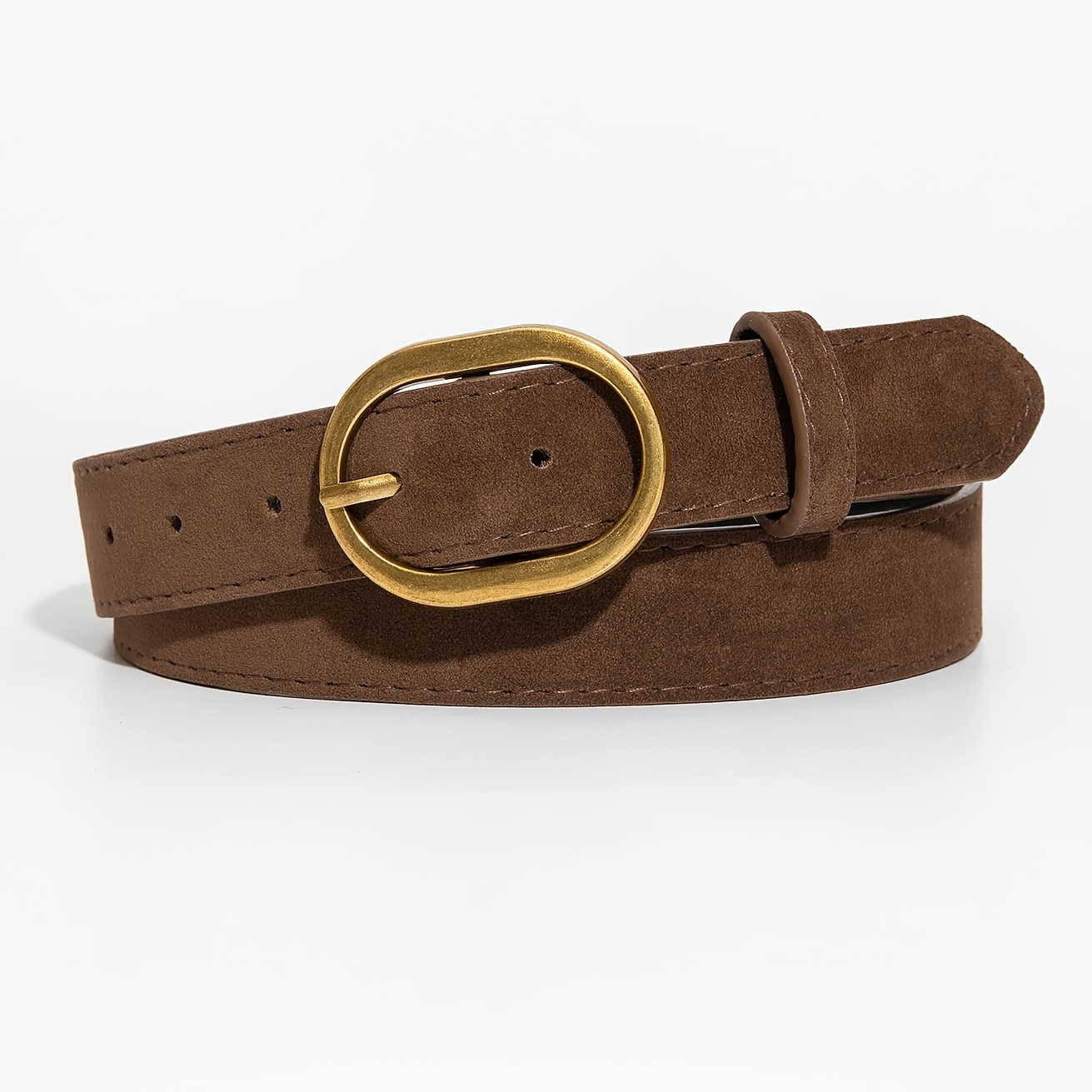TEMU A Oval Belt For Women, With Dresses And Jeans, Suitable For Spring And Summer And Everyday Occasions