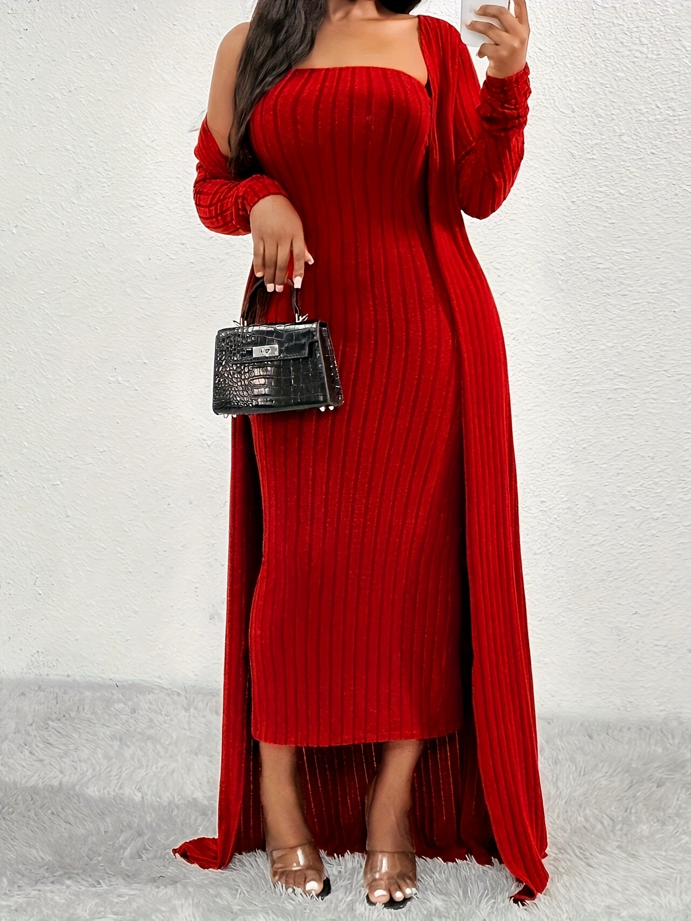 green emerald velvet dress PRETTYGARDEN Women's Fall 2 Piece Outfits Knit Long Sleeve Cropped Cardigan  Pullover Sweater Maxi Dress Sets Winter Clothing (Army Green,Small) at  Amazon Women's Clothing store main image 0