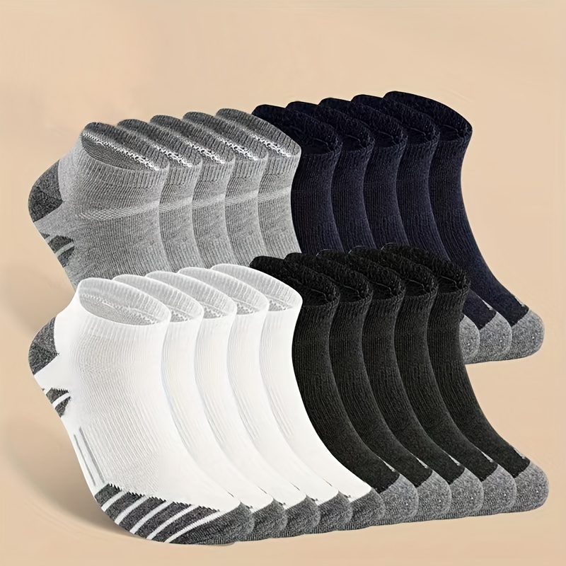 

10 ou 20 paires de chaussettes basses et anti-transpiration pour hommes, chaussettes confortables et respirantes, pour un et en extérieur, toutes .