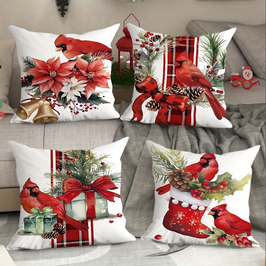 

4pcs Set Christmas - 18x18 , , For &